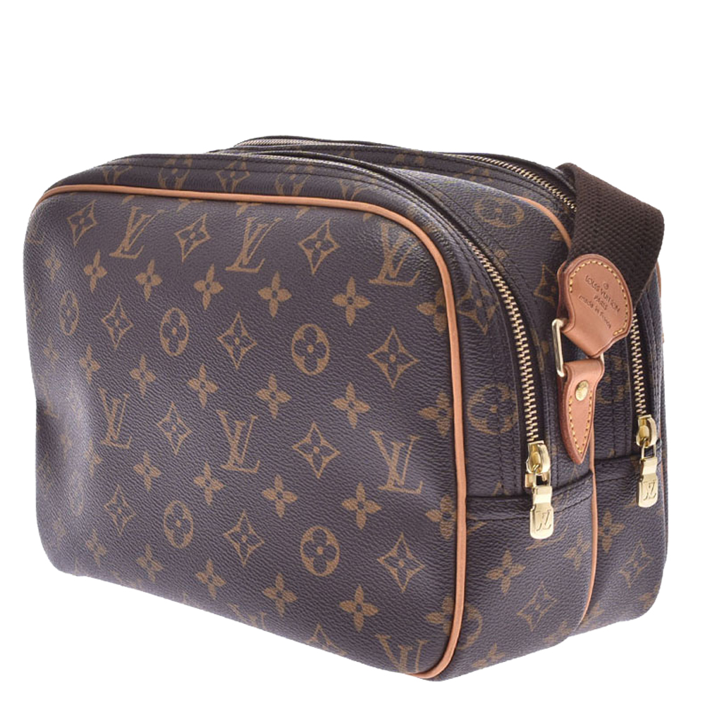 

Louis Vuitton Brown Monogram Canvas Reporter PM Bag