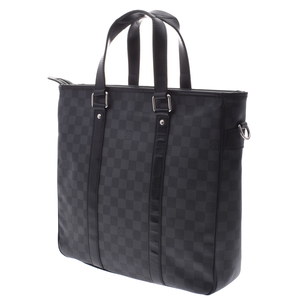 

Louis Vuitton Black Damier Ebene Graphite Tadao Bag