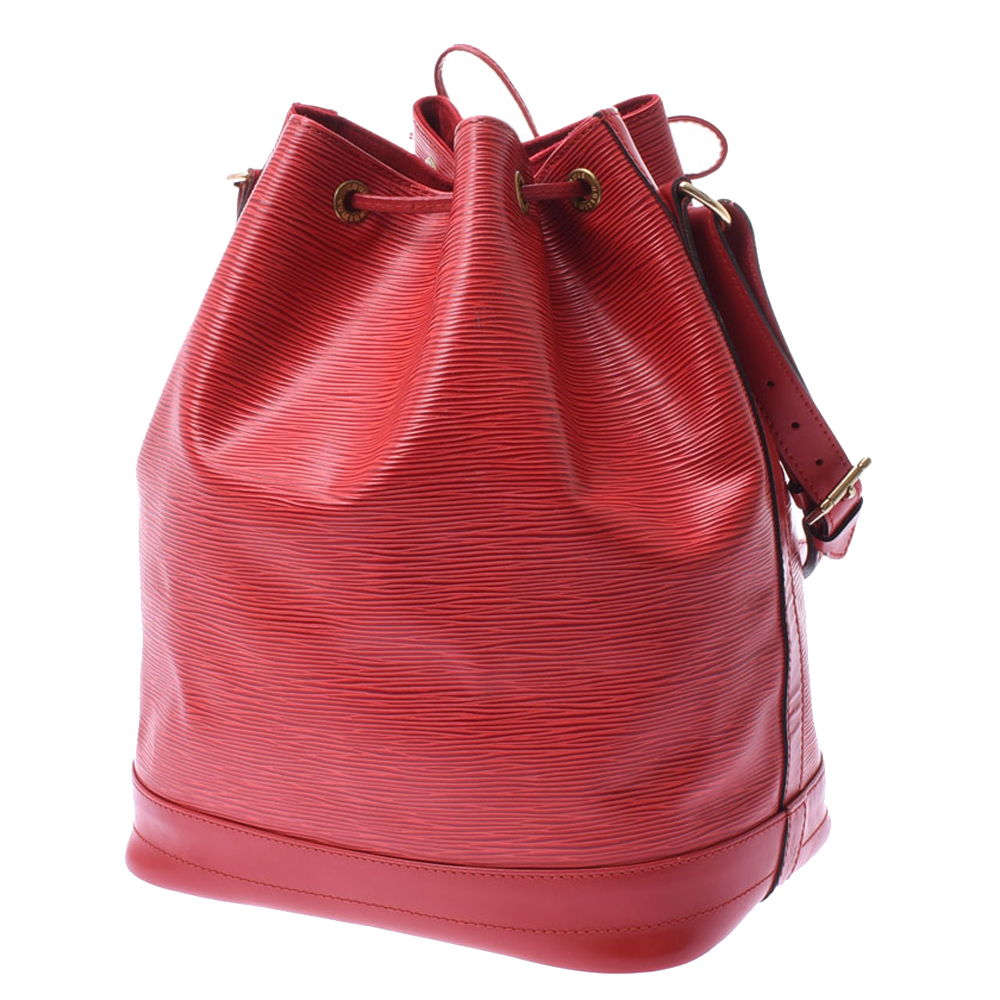 

Louis Vuitton Red Epi Leather Noe Bag