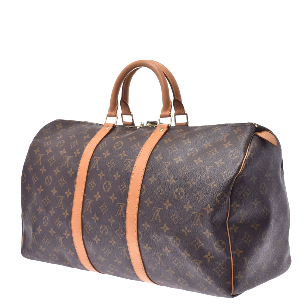 

Louis Vuitton Brown Monogram Canvas Keepall 50 Bag