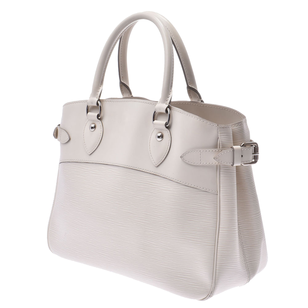 

Louis Vuitton White Epi Leather Passy PM Bag