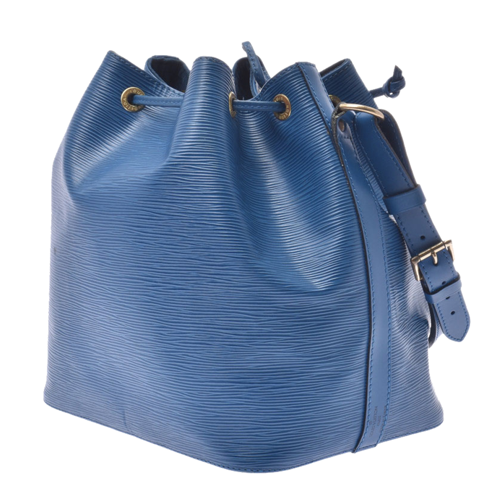 

Louis Vuitton Blue Epi Leather Petit Noe Bag