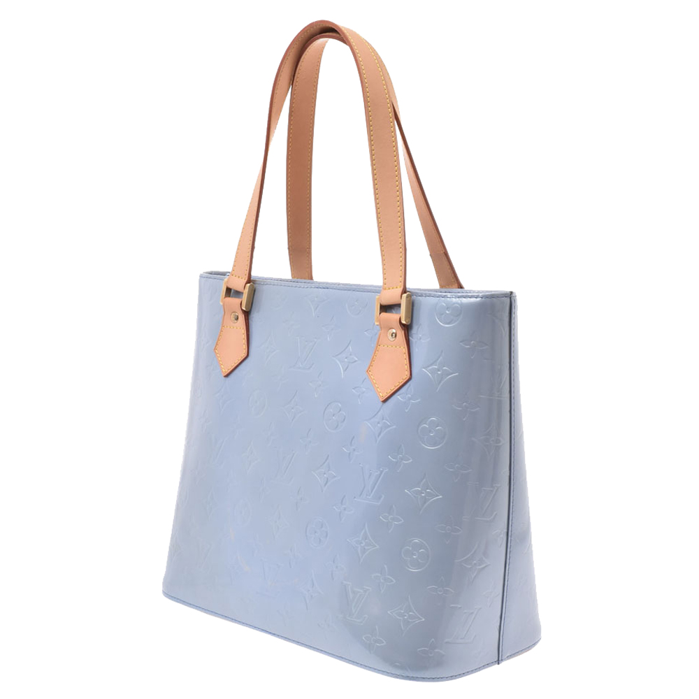 

Louis Vuitton Blue Monogram Vernis Houston Bag