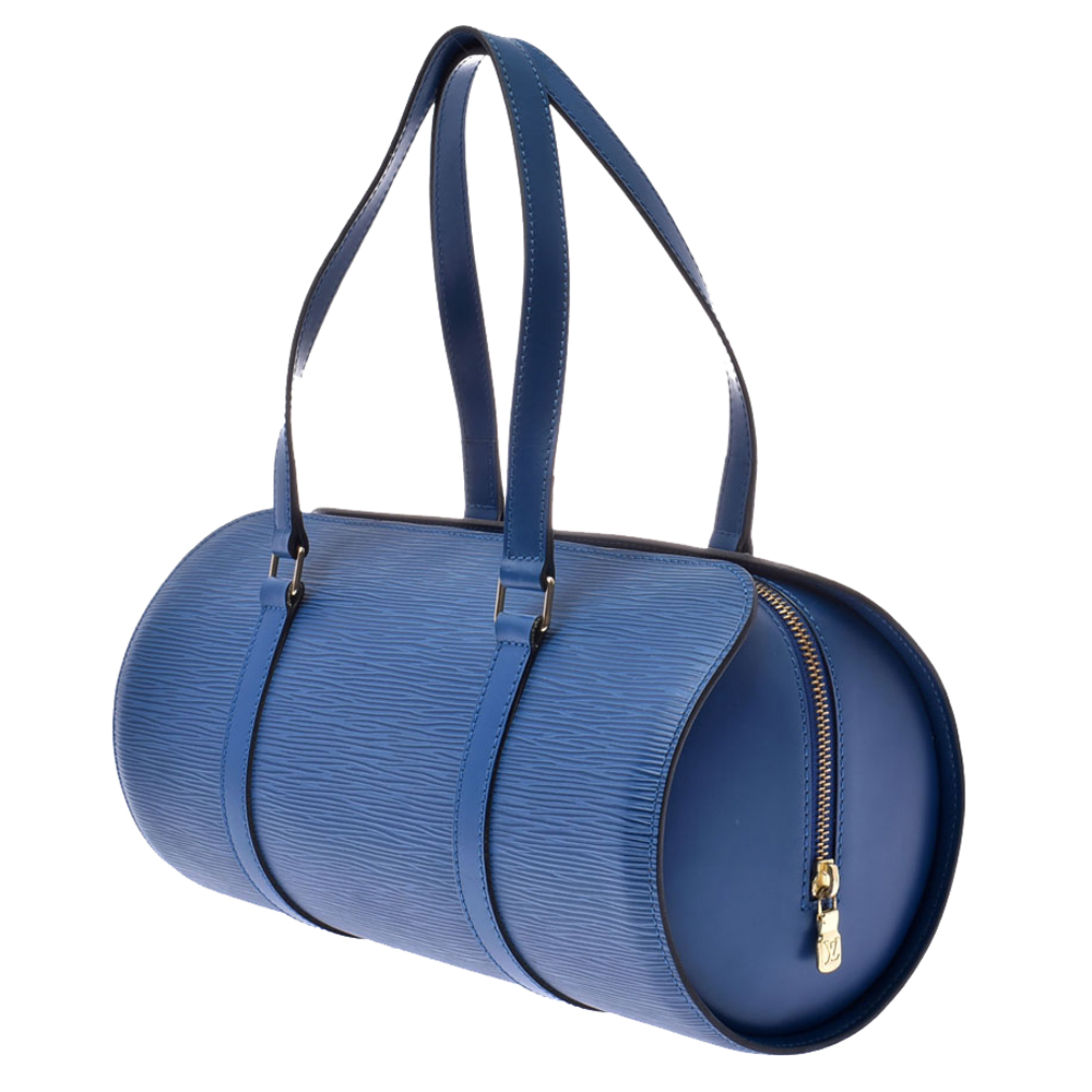 

Louis Vuitton Blue Epi Leather Soufflot Bag