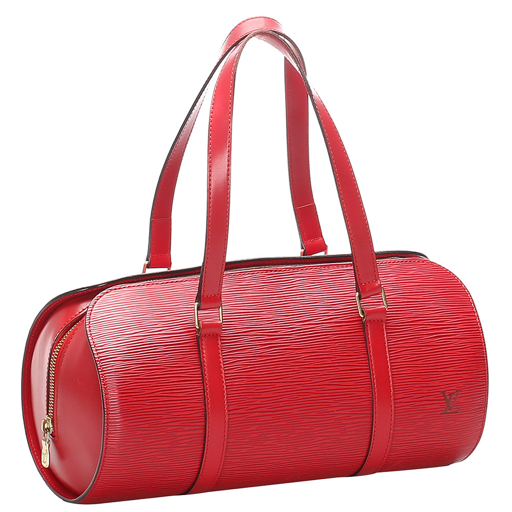 

Louis Vuitton Red Epi Leather Soufflot Bag