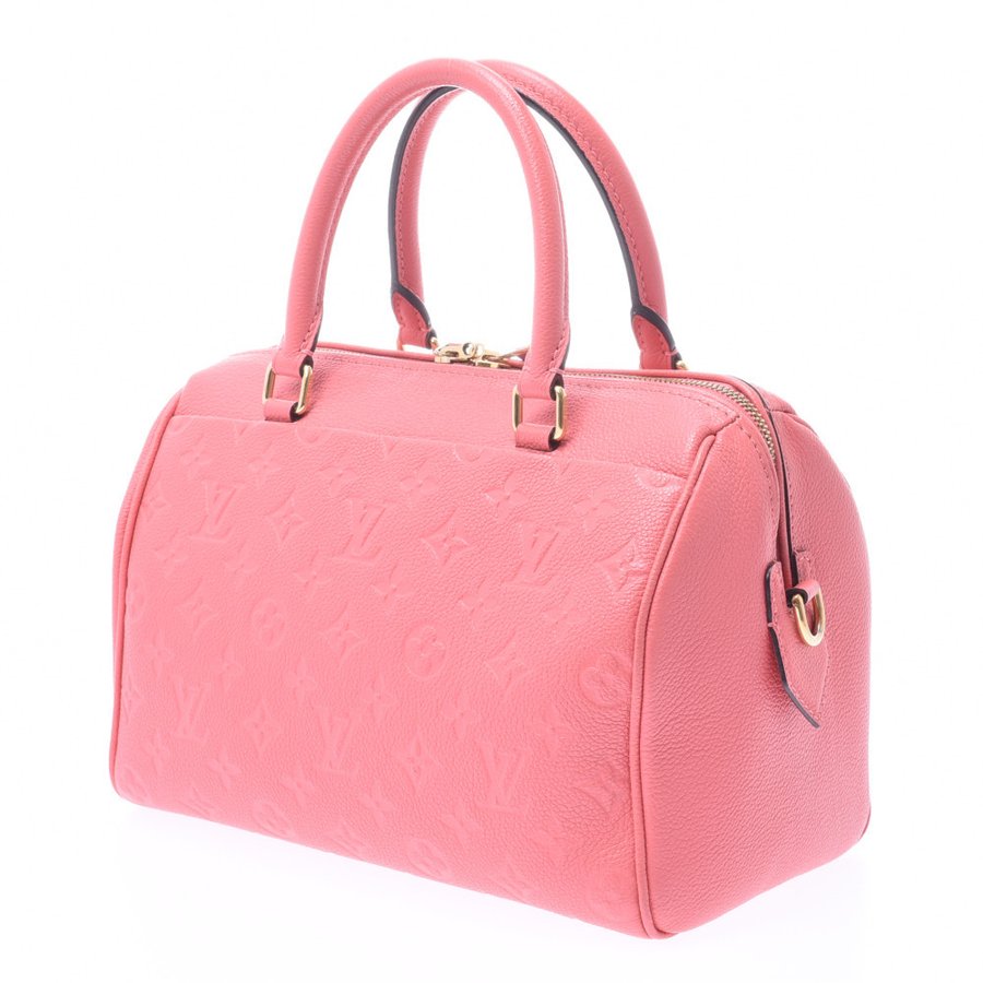 

Louis Vuitton Pink Empreinte Leather Speedy Bandouliere 25 Bag