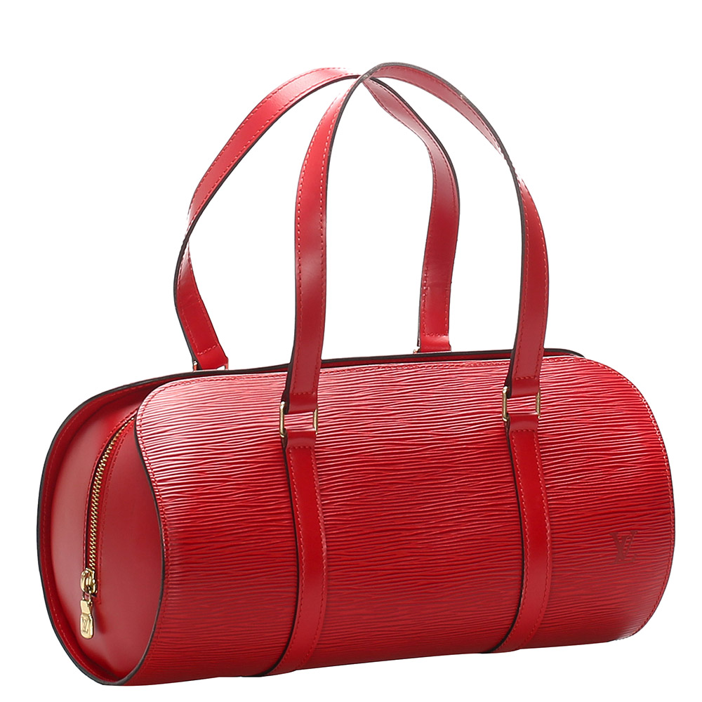 

Louis Vuitton Leather Soufflot Satchels, Red