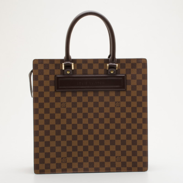 Pre Owned Louis Vuitton Damier Ebene Sac Plat