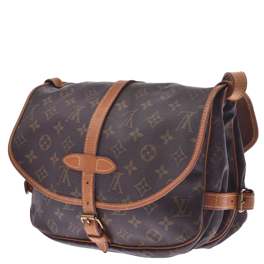 

Louis Vuitton Brown Monogram Canvas Saumur 30 Bag