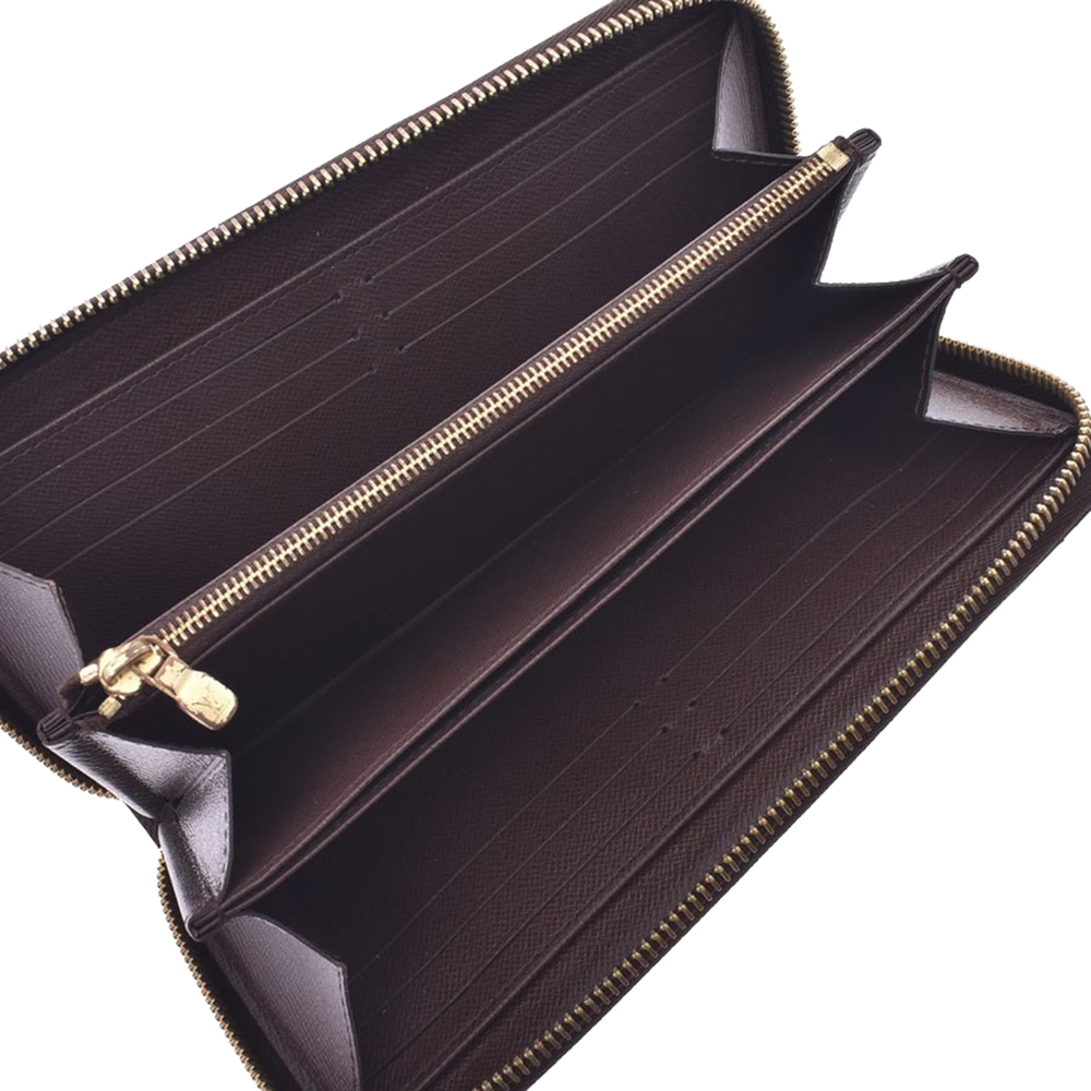 

Louis Vuitton Brown Damier Ebene Canvas Zippy Wallet