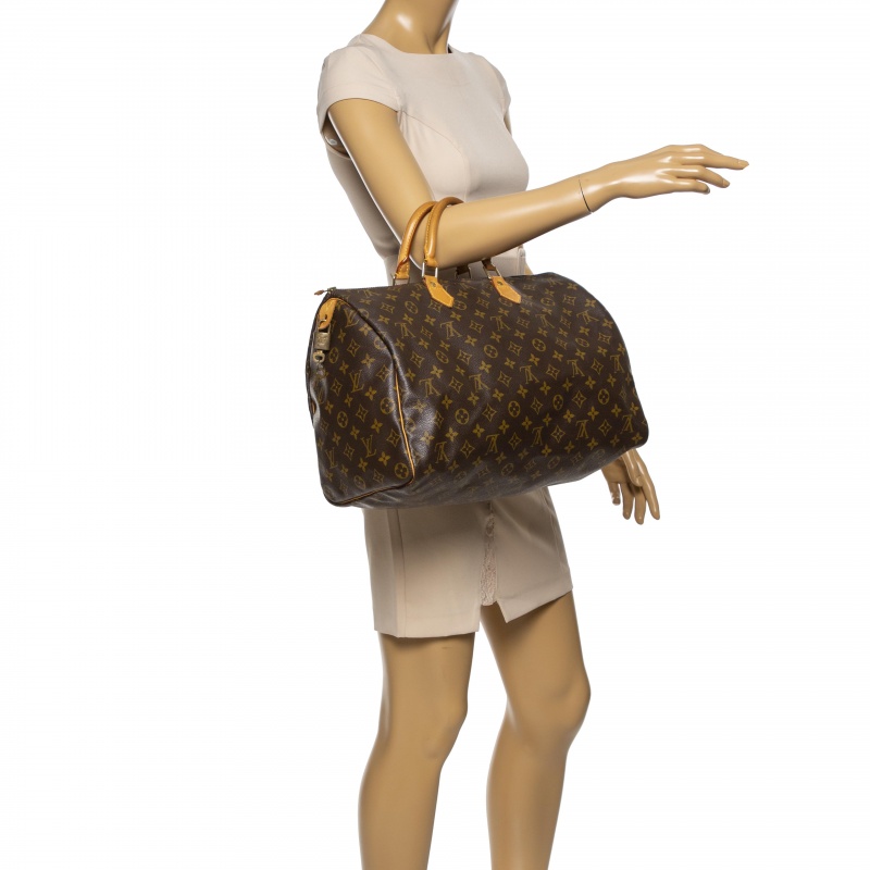 

Louis Vuitton Monogram Canvas Speedy 40 Bag, Brown