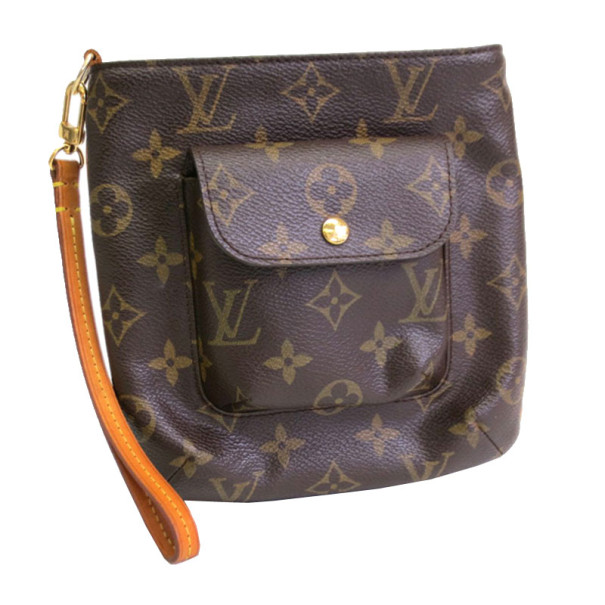 Pre Owned Louis Vuitton Monogram Partition Clutch Bag