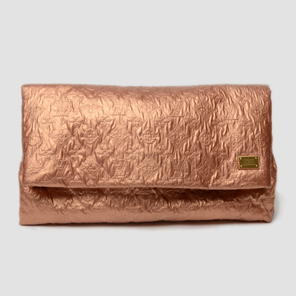 Pre Owned Louis Vuitton Salmon Limelight GM Clutch