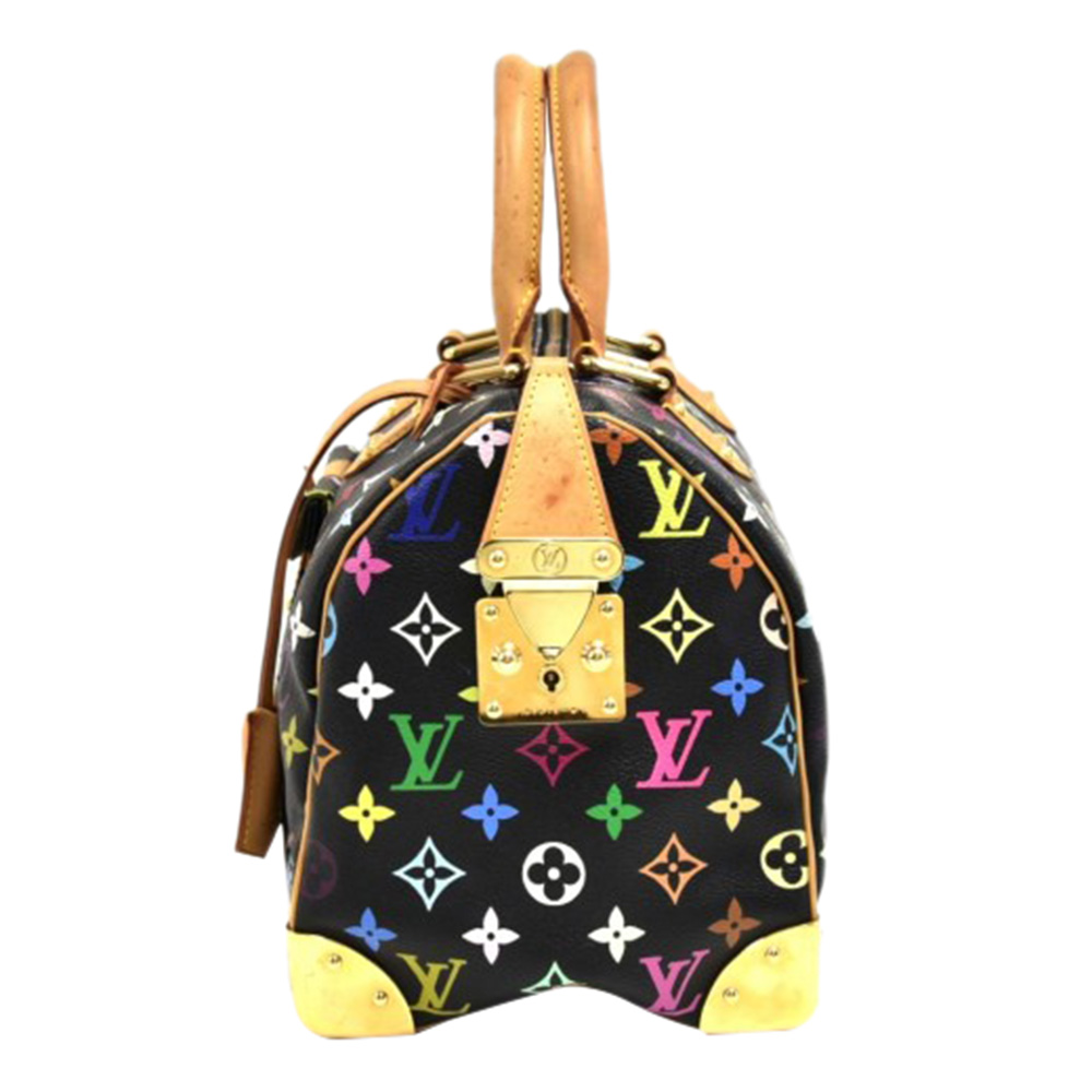 

Louis Vuitton Multicolor Monogram Canvas Speedy 30 City Bag, Black