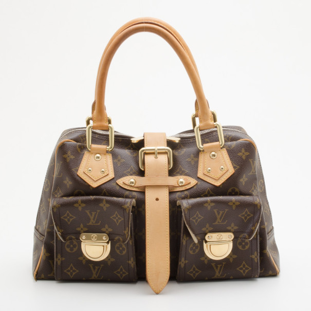 Pre Owned حقيبة لوي فيتون مينهاتم كانفاس مونوغرامي GM