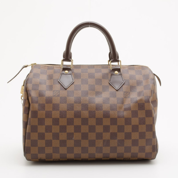 Pre Owned Louis Vuitton Damier Ebene Speedy 30