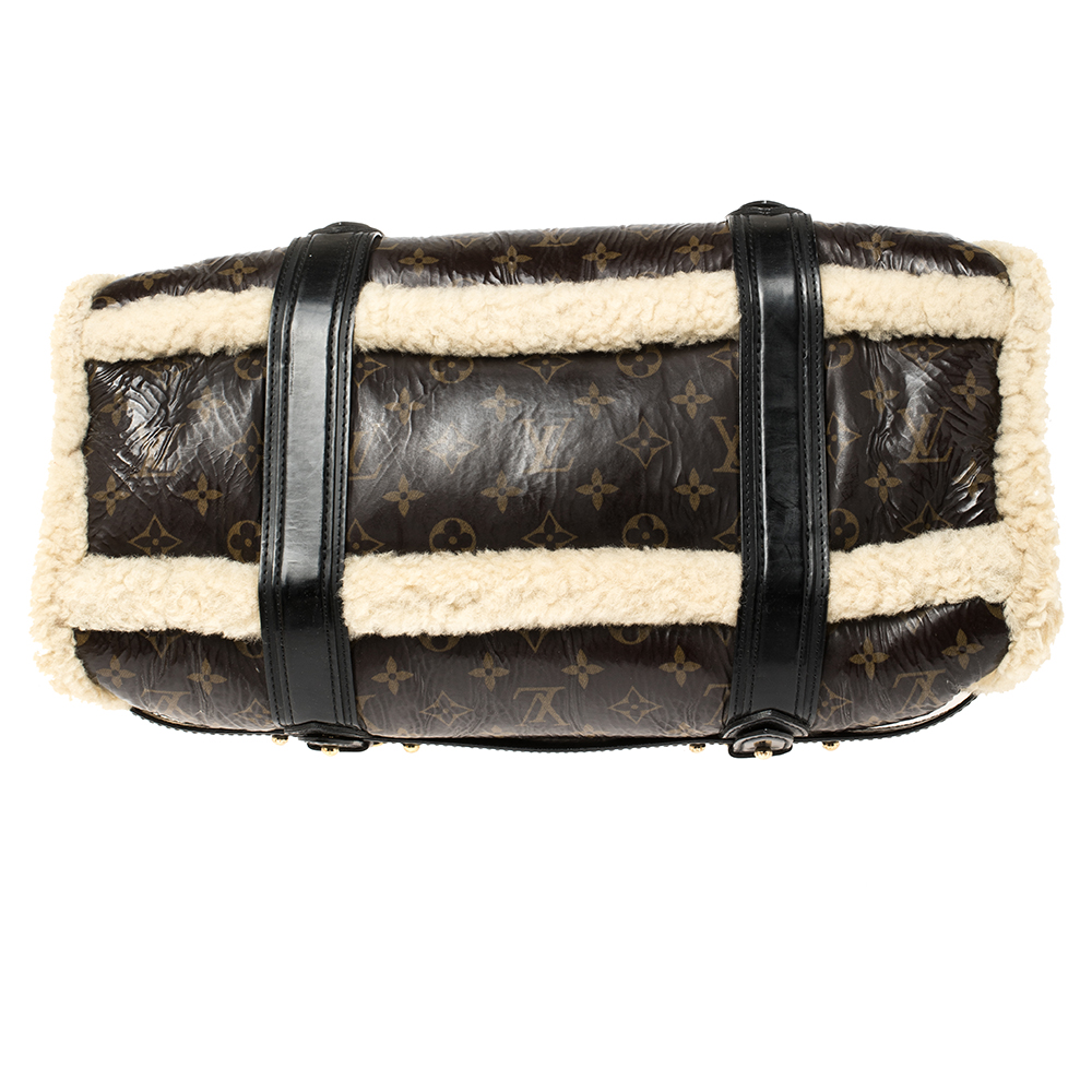 Shearing thunder handbag Louis Vuitton Brown in Fur - 25607287