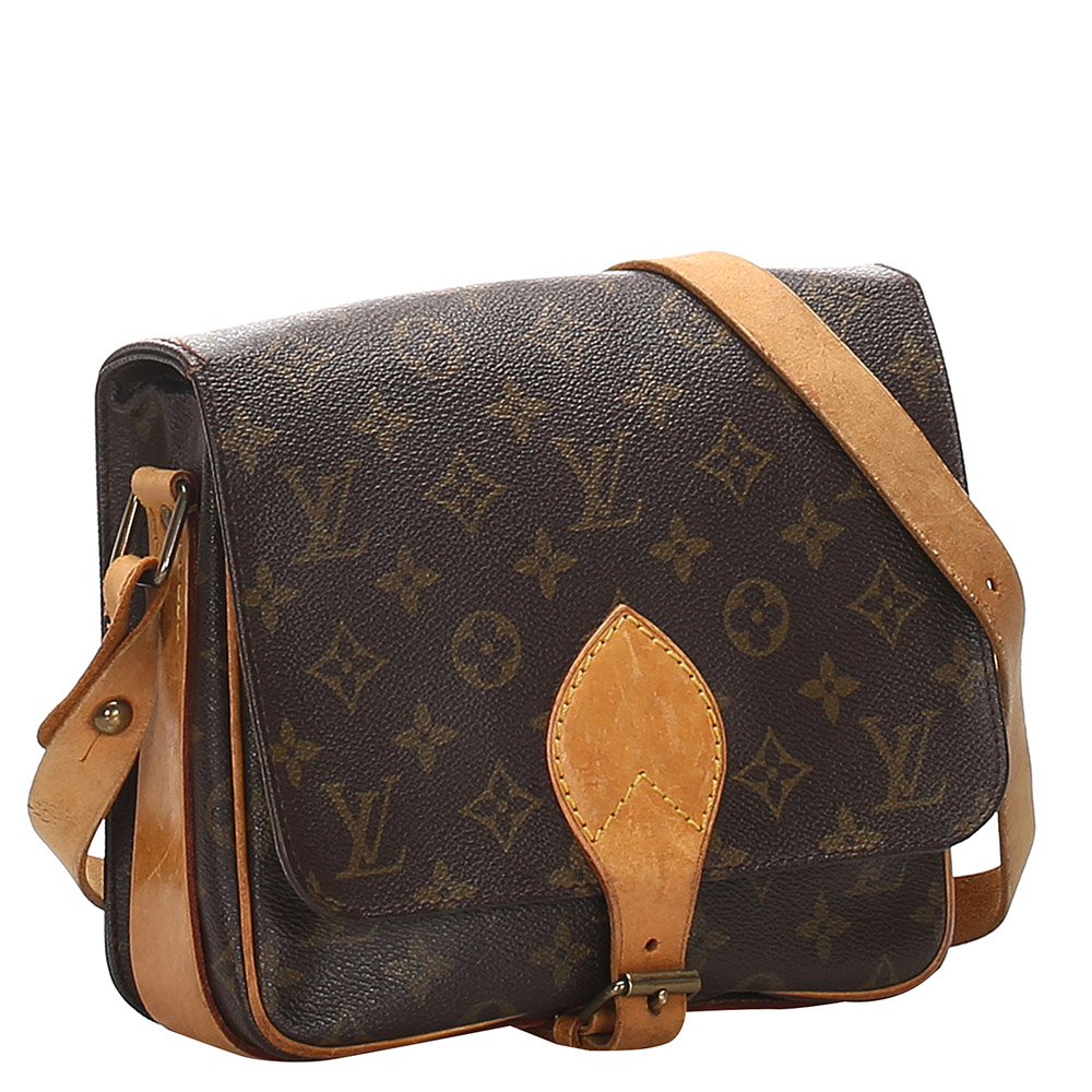 

Louis Vuitton Monogram Canvas Cartouchiere MM Bag, Brown