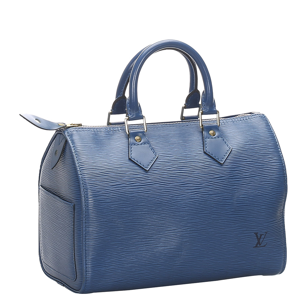 

Louis Vuitton Blue Epi Leather Speedy 30 Bag