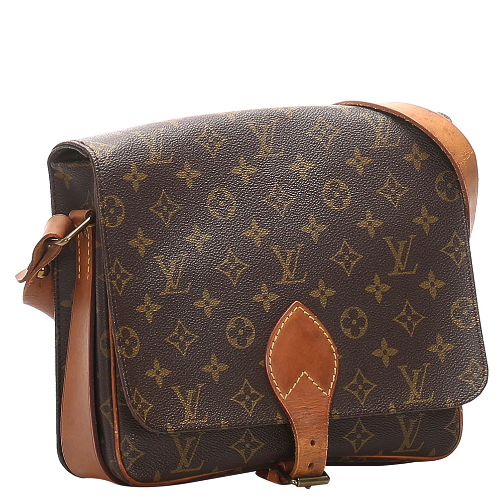 

Louis Vuitton Monogram Canvas Cartouchiere GM Bag, Brown