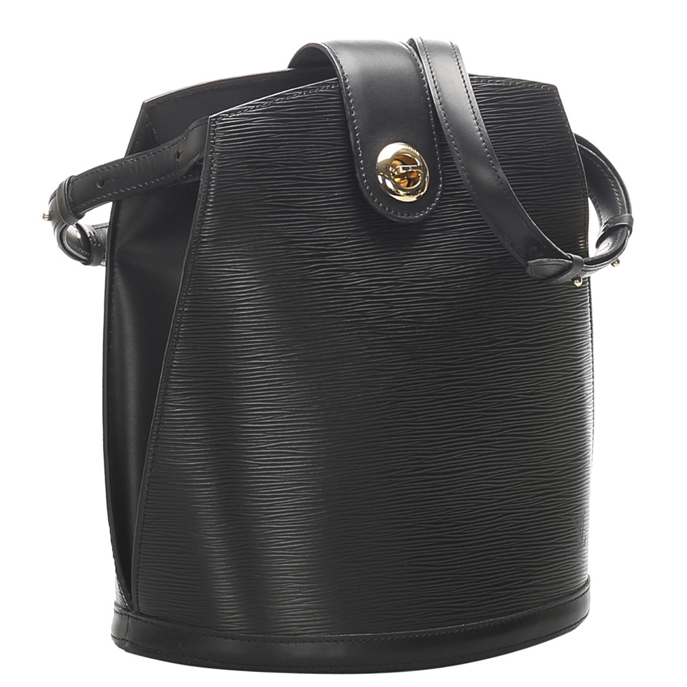 

Louis Vuitton Black Epi Leather Cluny Bag