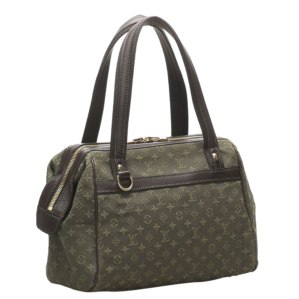 

Louis Vuitton Green Monogram Mini Lin Josephine GM Bag