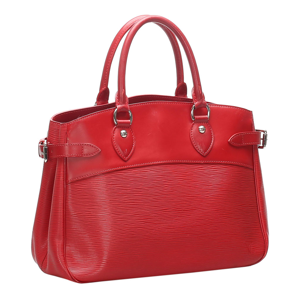 

Louis Vuitton Red Epi Leather Passy PM Bag