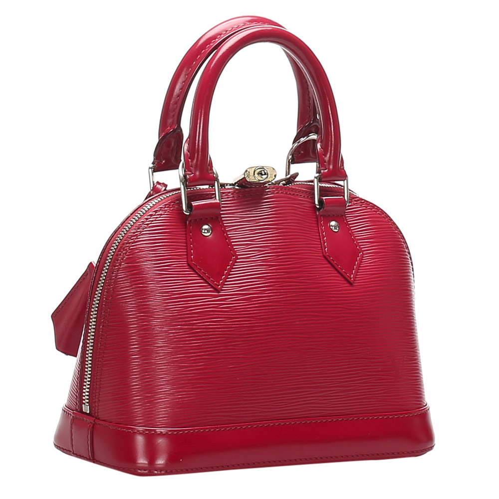 

Louis Vuitton Red Epi Leather Alma BB Bag