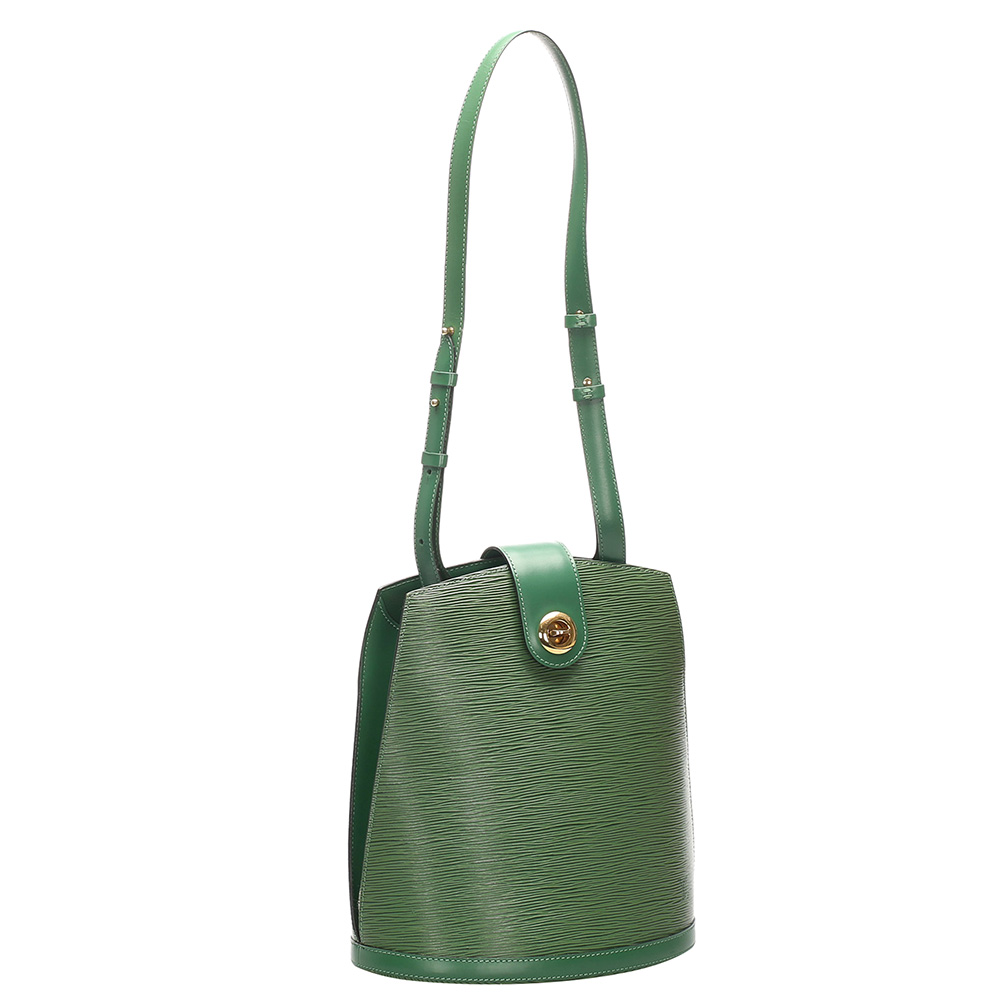 

Louis Vuitton Green Epi Leather Cluny Bag