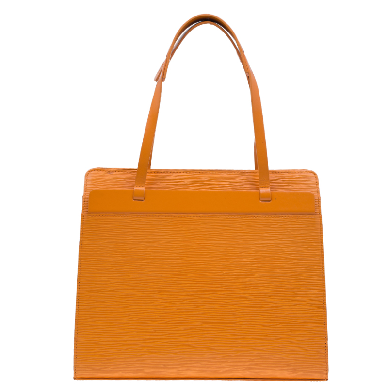 Louise leather crossbody bag Louis Vuitton Orange in Leather - 26079287