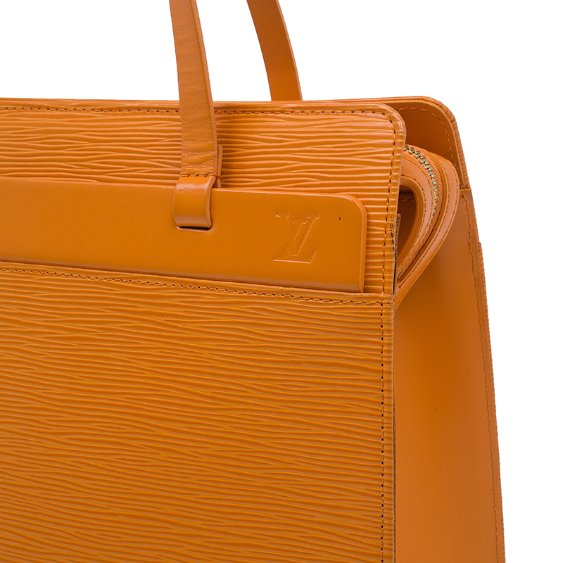 Louis Vuitton Orange Epi Neverfull PM Leather ref.361967 - Joli Closet