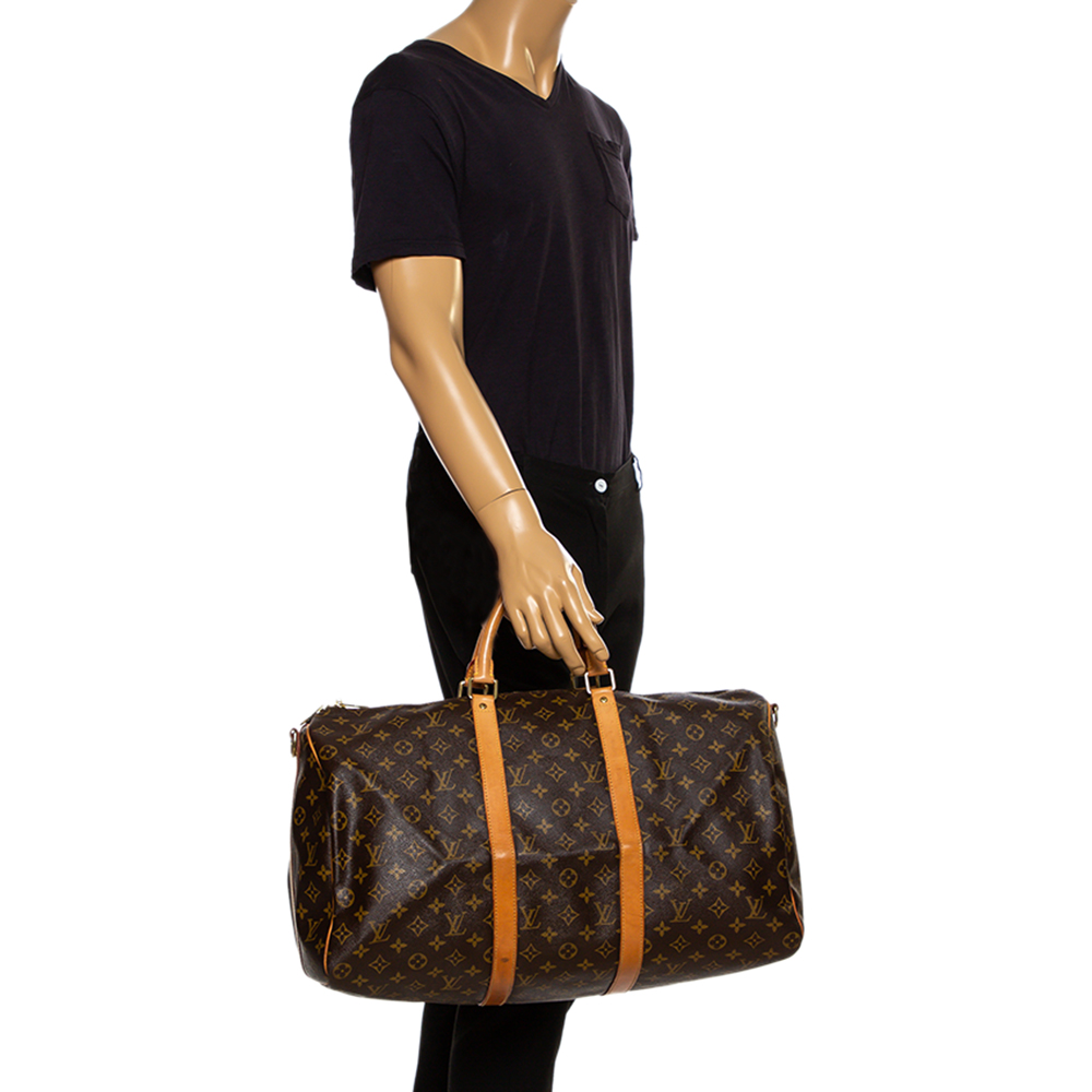 

Louis Vuitton Monogram Canvas Keepall 50 Bag, Brown