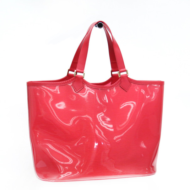 Pre Owned Louis Vuitton Grenadine Epi Plage Lagoon Bay GM Tote