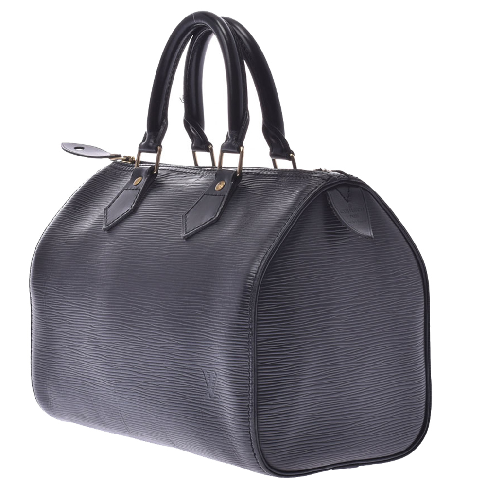 

Louis Vuitton Black Epi Leather Speedy 25 Bag