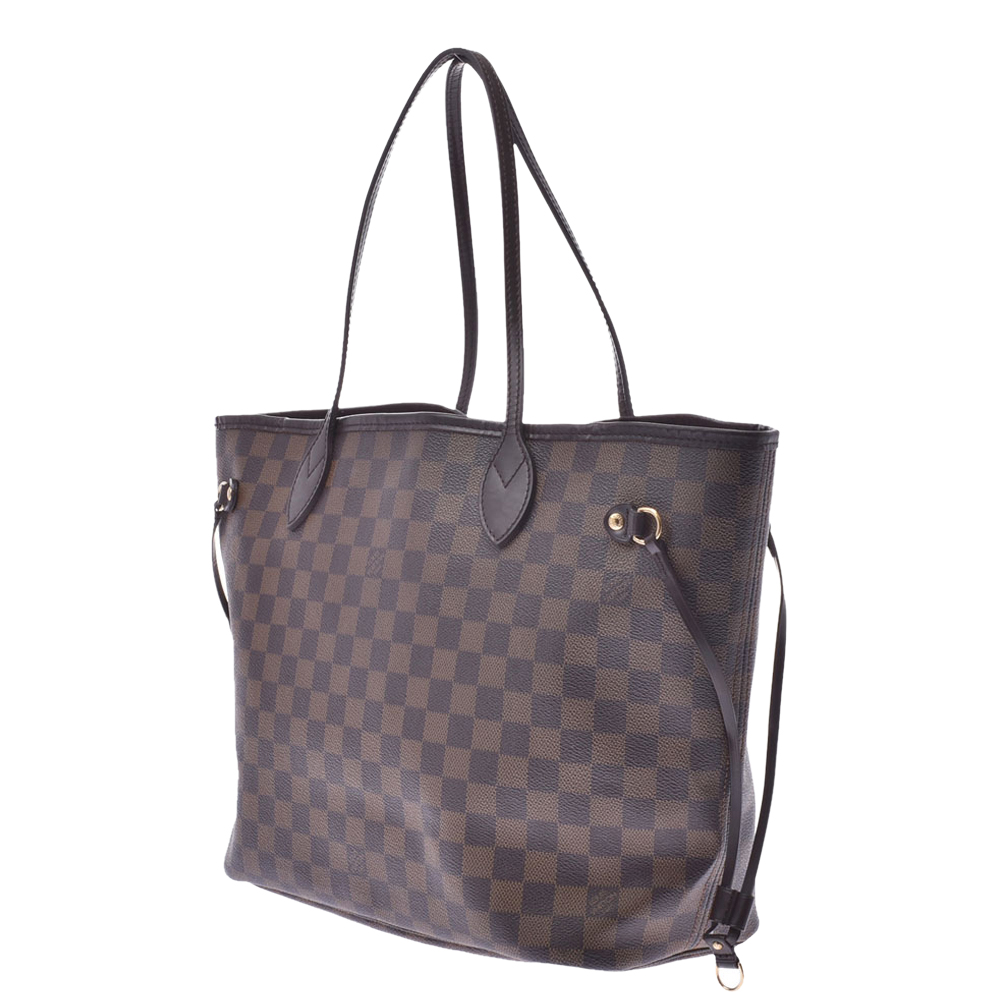 

Louis Vuitton Brown Damier Ebene Canvas Neverfull MM Bag