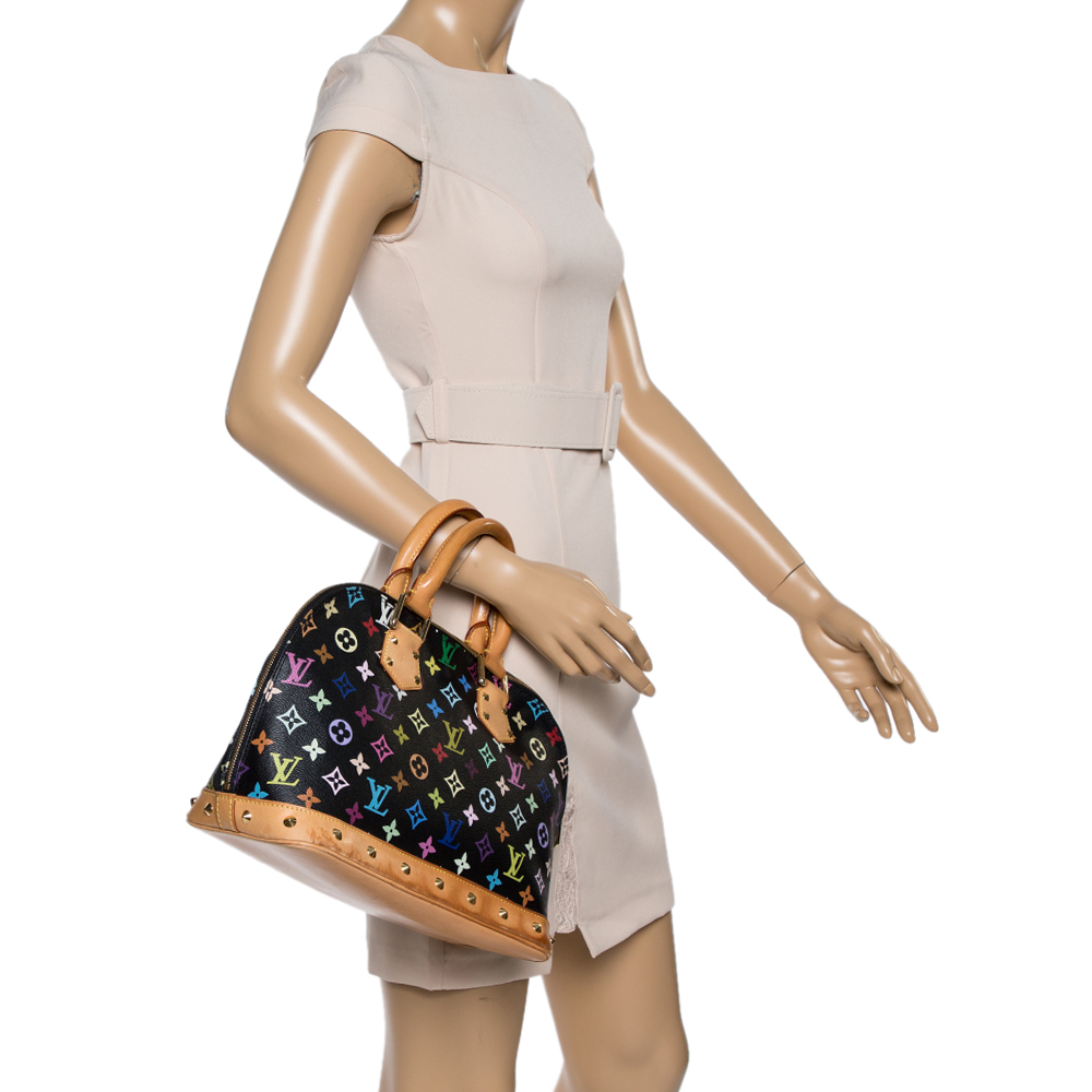 

Louis Vuitton Black Multicolor Monogram Canvas Alma PM Bag
