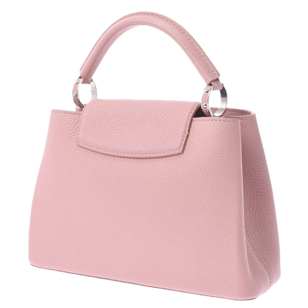 

Louis Vuitton Pink Leather Mechanical Flowers Capucines PM bag