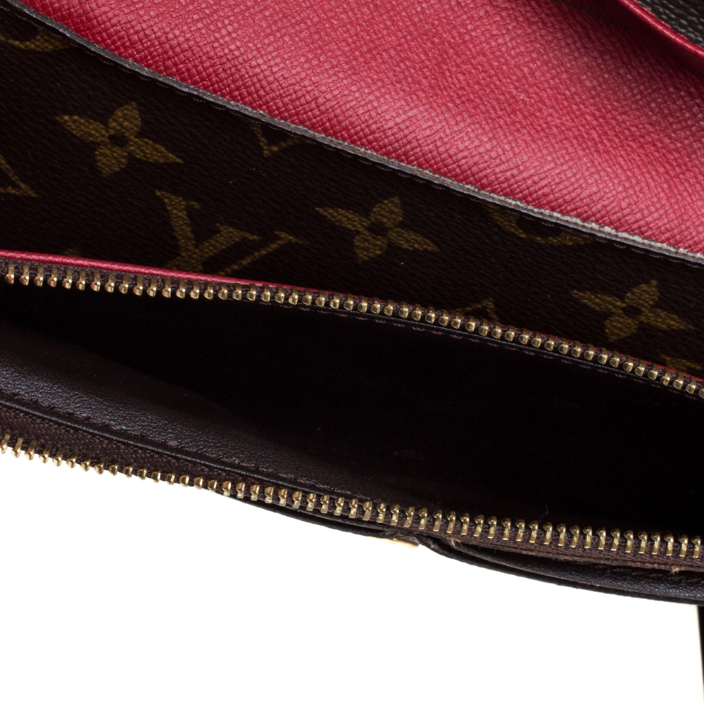 

Louis Vuitton Monogram Canvas Emilie Wallet, Brown