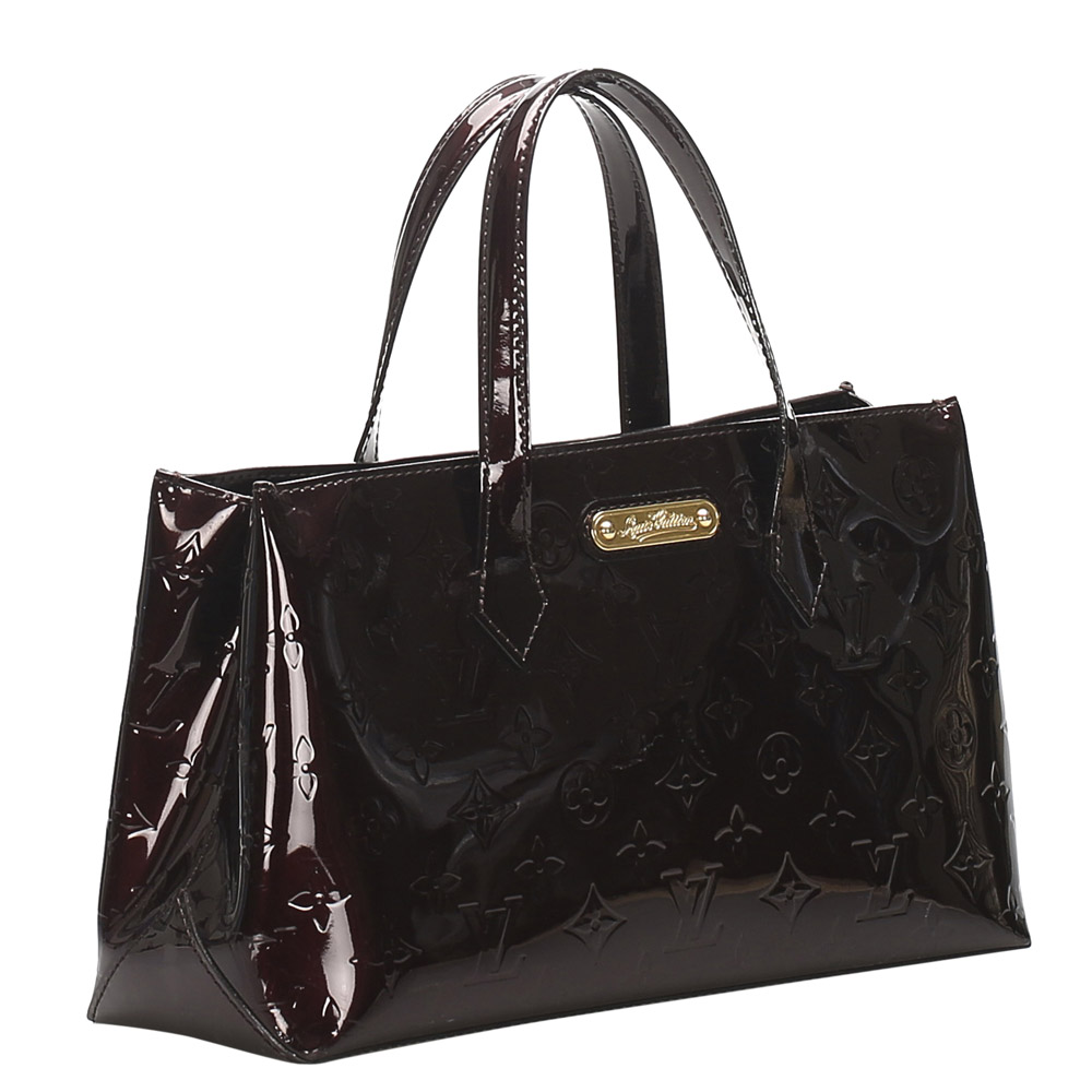 

Louis Vuitton Burgundy Monogram Vernis Wilshire PM Bag