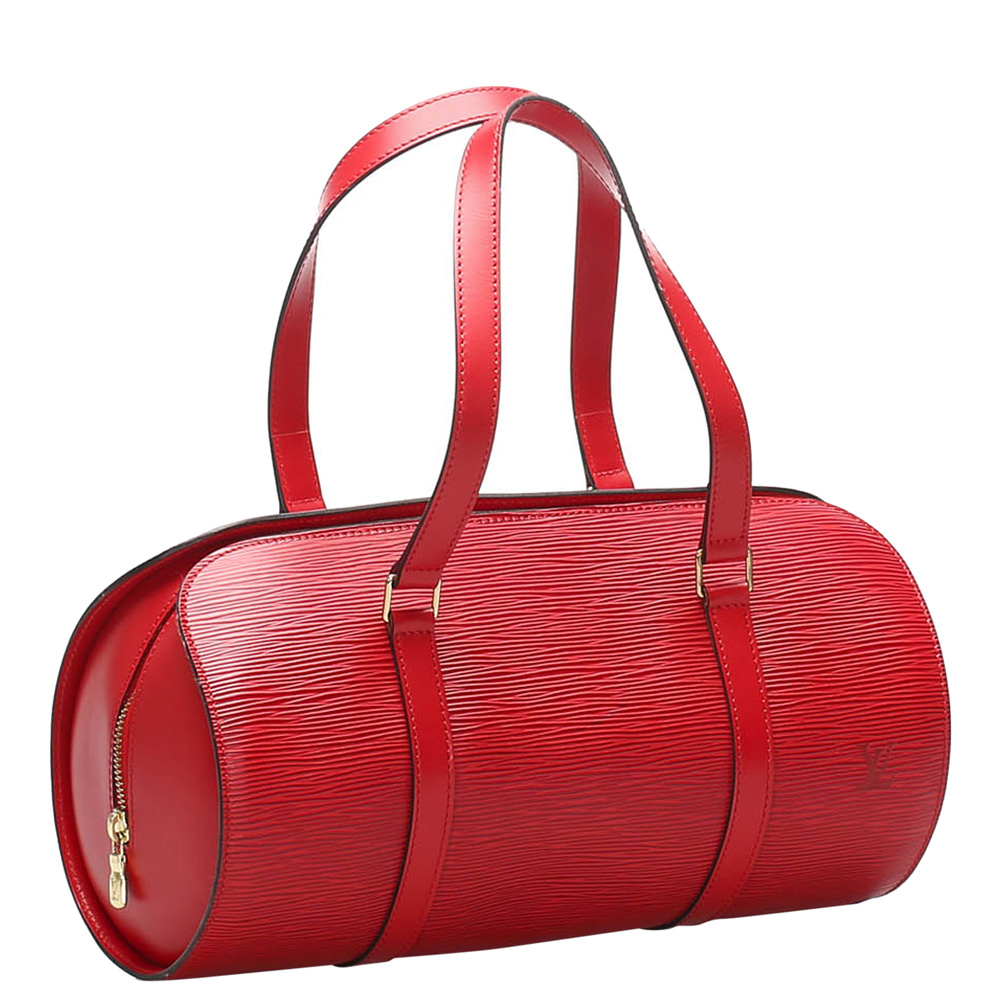 

Louis Vuitton Red Epi Leather Soufflot Bag