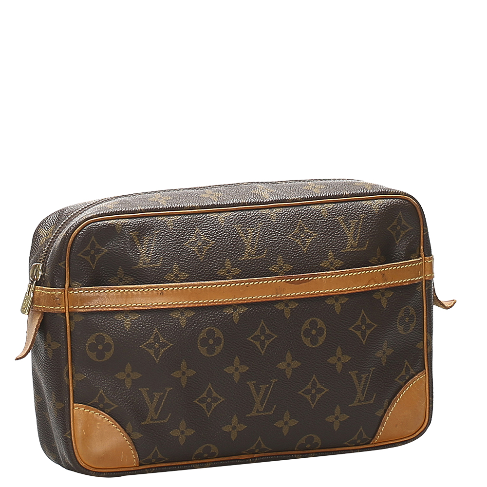 

Louis Vuitton Brown Monogram Canvas Pochette Compiegne Clutch Bag