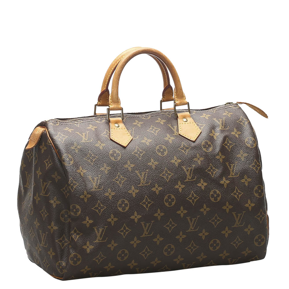 

Louis Vuitton Brown Monogram Canvas Speedy 35 Bag