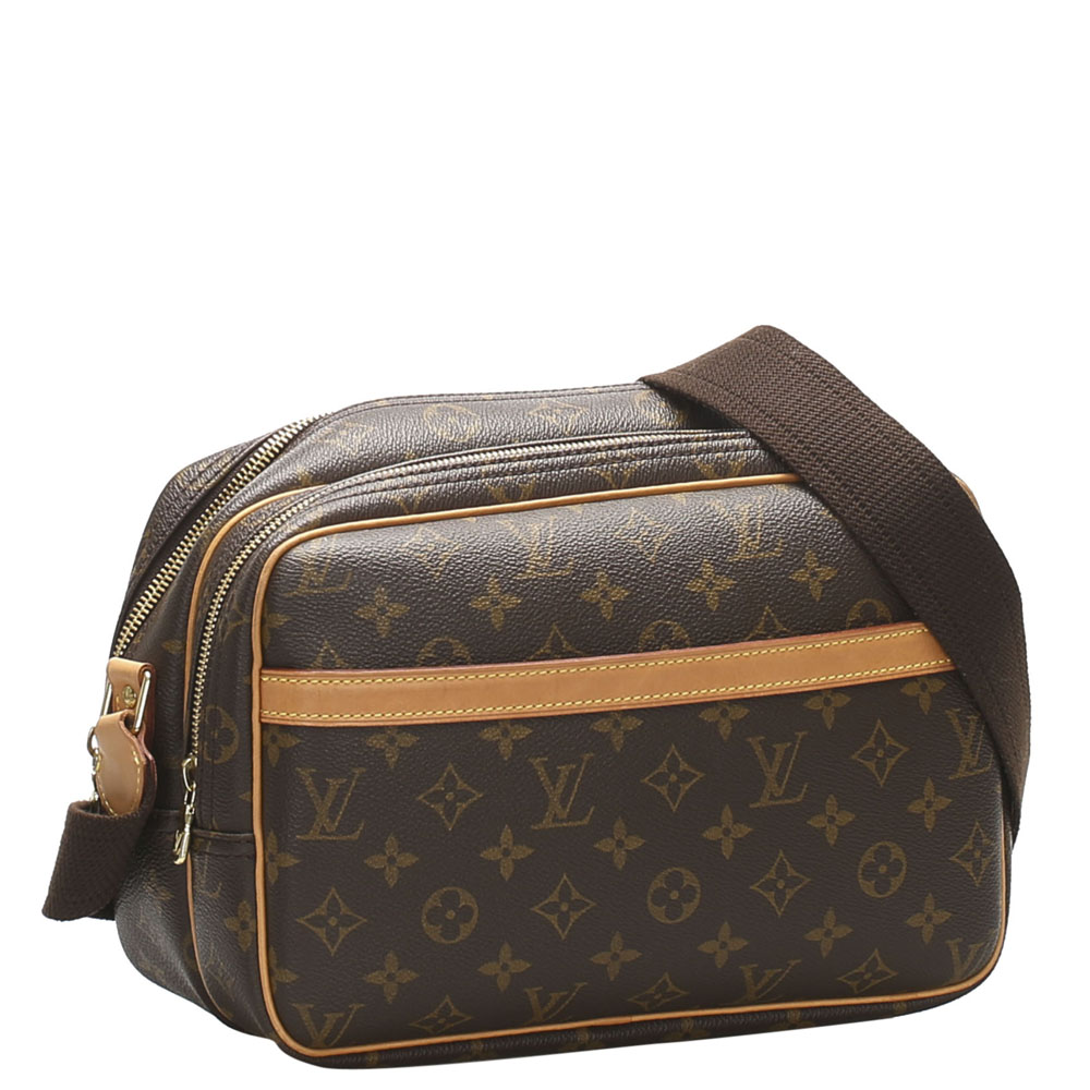 

Louis Vuitton Brown Monogram Canvas Reporter PM Bag