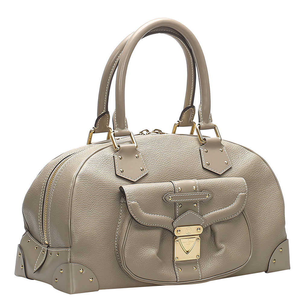 

Louis Vuitton Brown Taupe Leather Suhali Le Superbe Bag