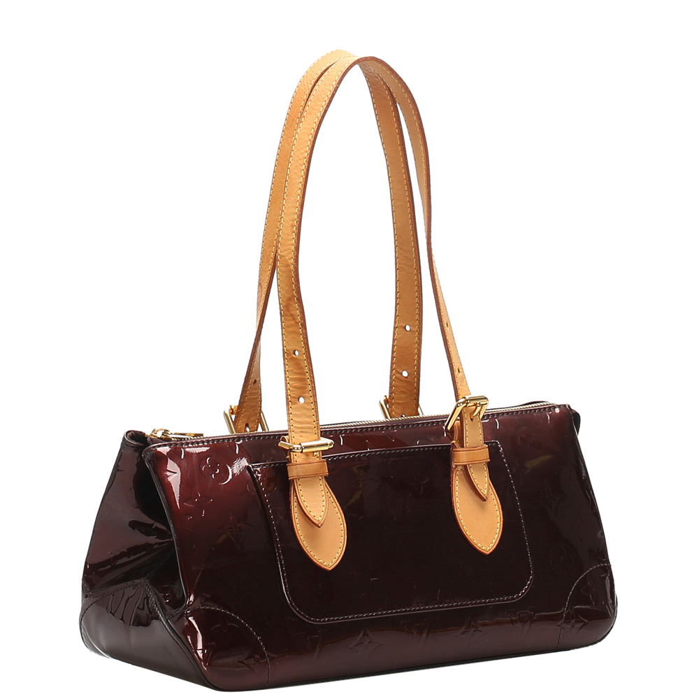 

Louis Vuitton Brown Monogram Vernis Rosewood Avenue Bag