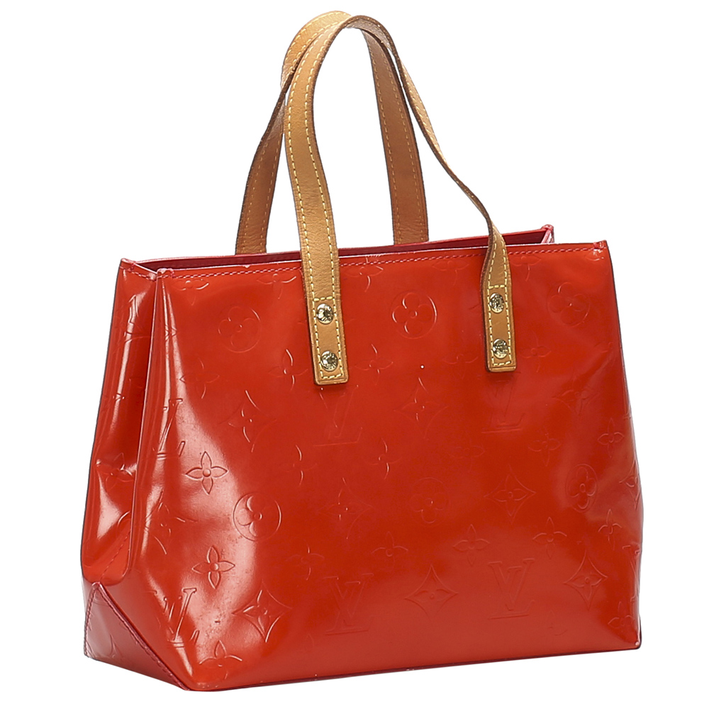 

Louis Vuitton Red Monogram Vernis Reade PM Bag, Brown