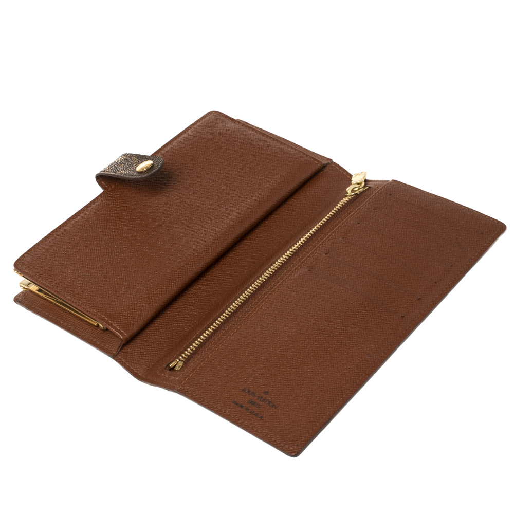 

Louis Vuitton Monogram Canvas Portefeuille Viennois Wallet, Brown