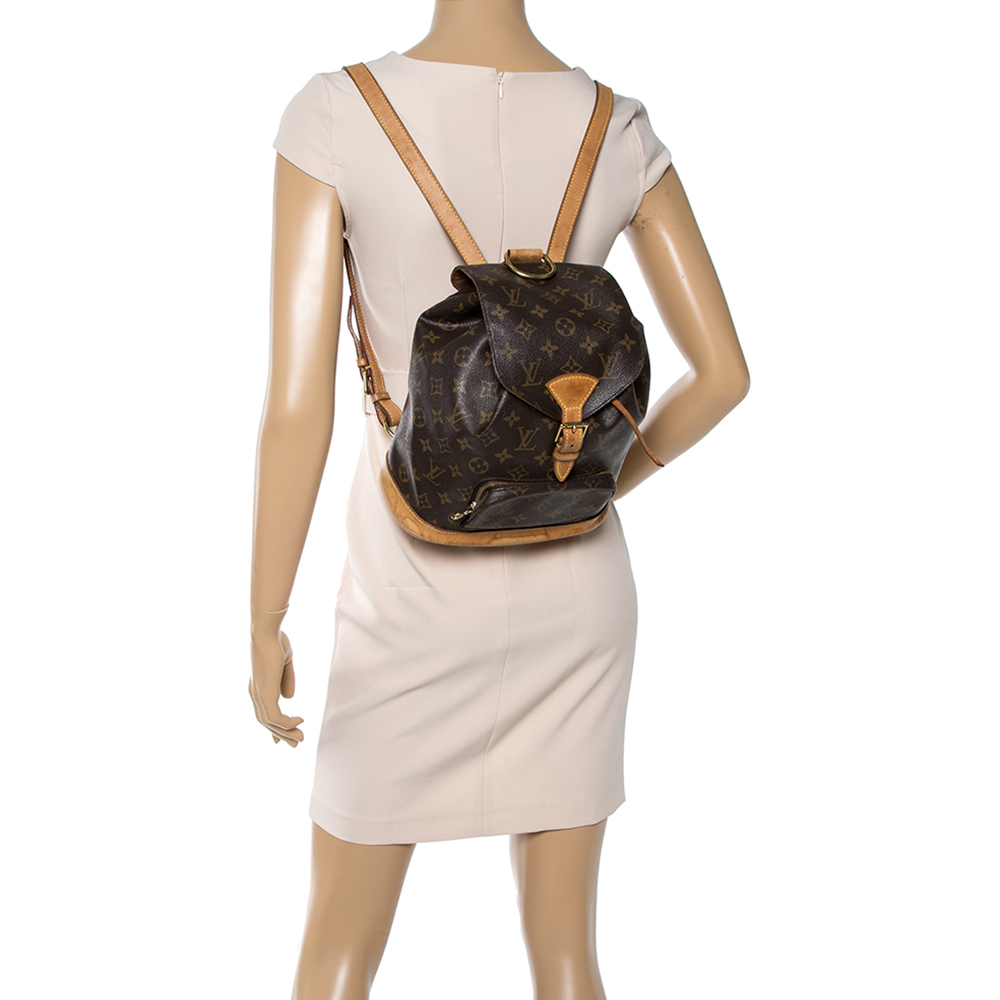 

Louis Vuitton Monogram Canvas Montsouris MM Backpack Bag, Brown