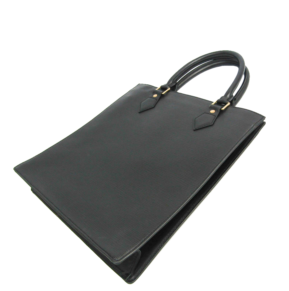 

Louis Vuitton Black Epi Leather Sac Plat PM Tote Bag