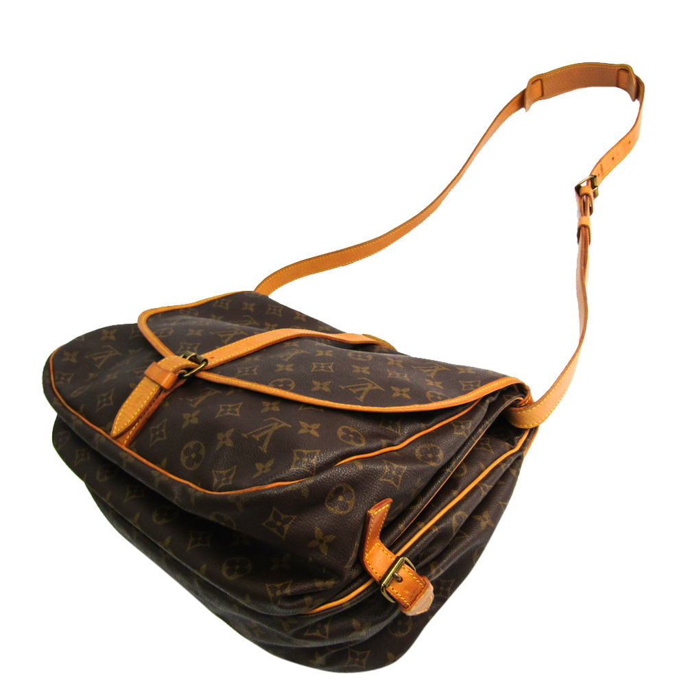 

Louis Vuitton Monogram Canvas Saumur 35 Bag, Brown